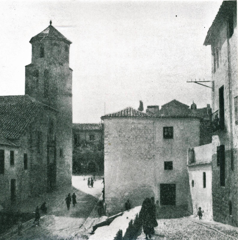 Plaza de la Magdalena - Plaza de la Magdalena. Foto antigua. Archivo IEG