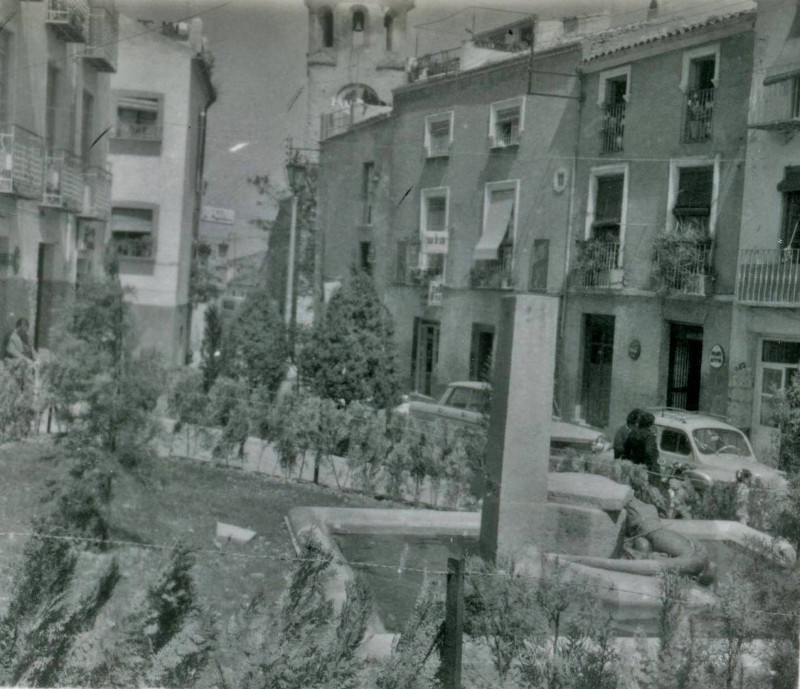 Plaza de la Magdalena - Plaza de la Magdalena. Foto antigua. Archivo IEG