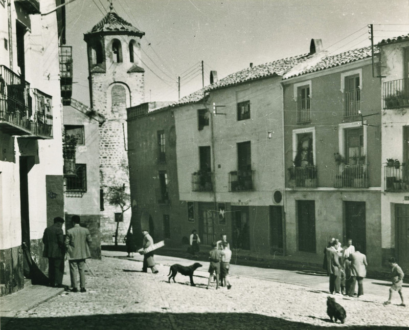 Plaza de la Magdalena - Plaza de la Magdalena. Foto antigua. Archivo IEG