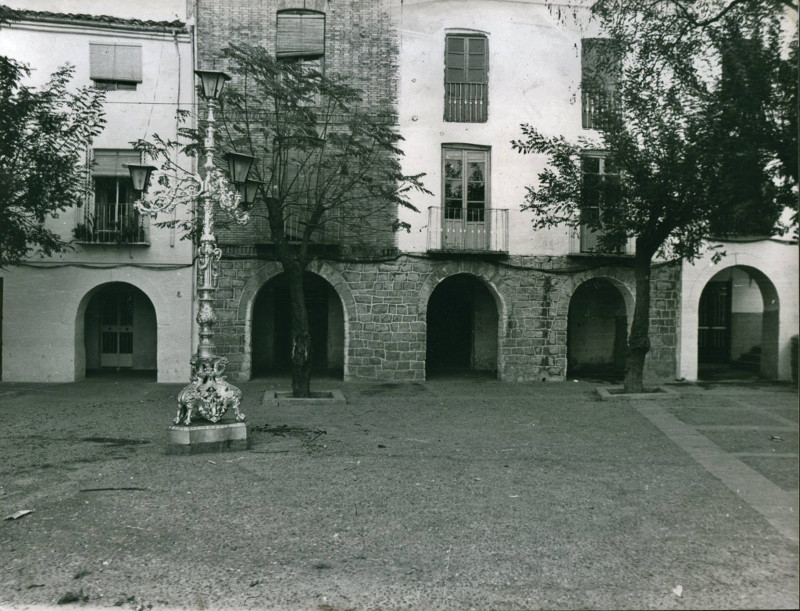 Plaza de la Magdalena - Plaza de la Magdalena. Foto antigua. Archivo IEG