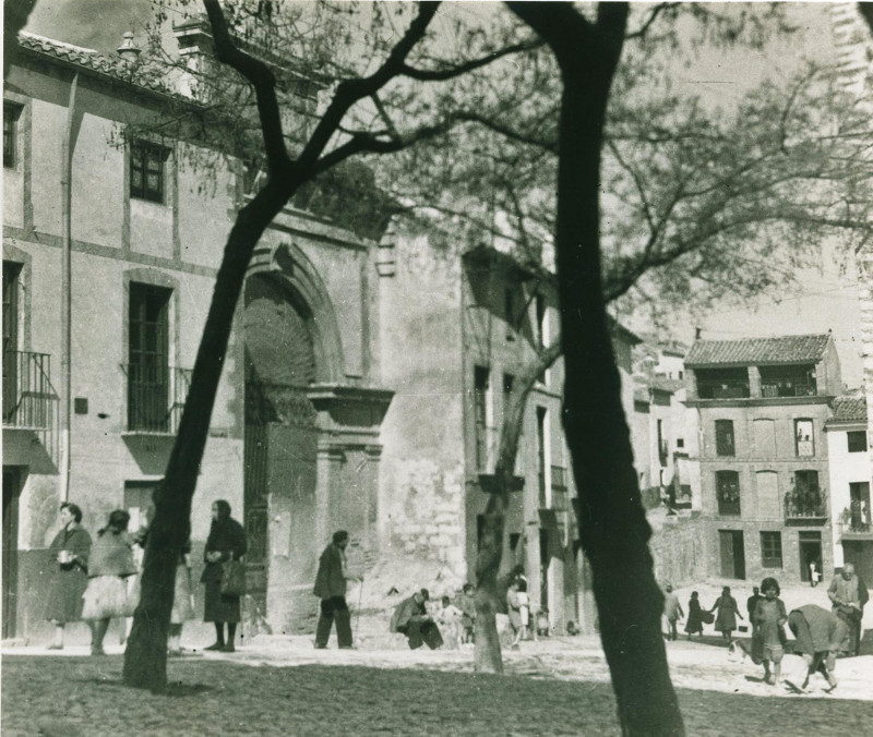 Plaza de la Magdalena - Plaza de la Magdalena. Foto antigua. Archivo IEG
