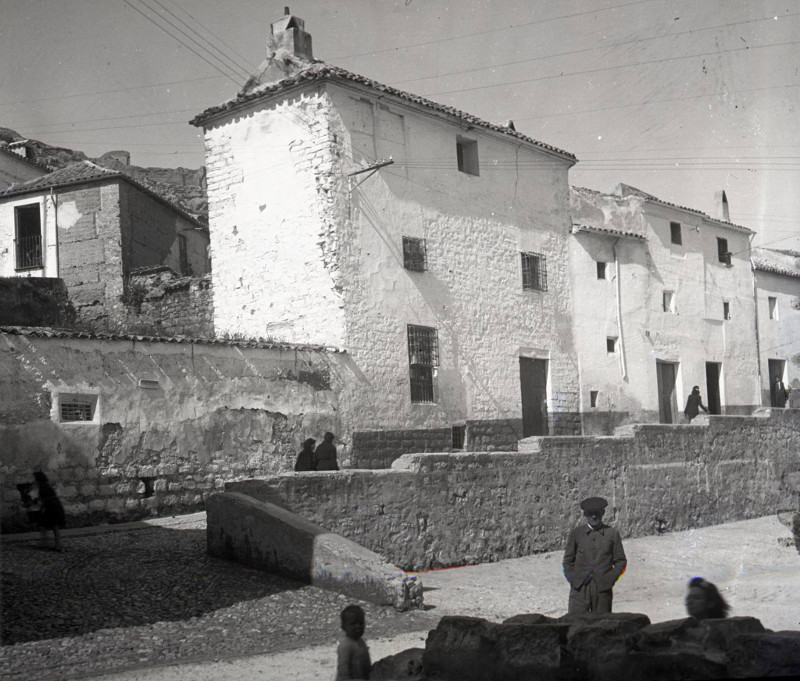 Plaza de la Magdalena - Plaza de la Magdalena. Foto antigua. Archivo IEG