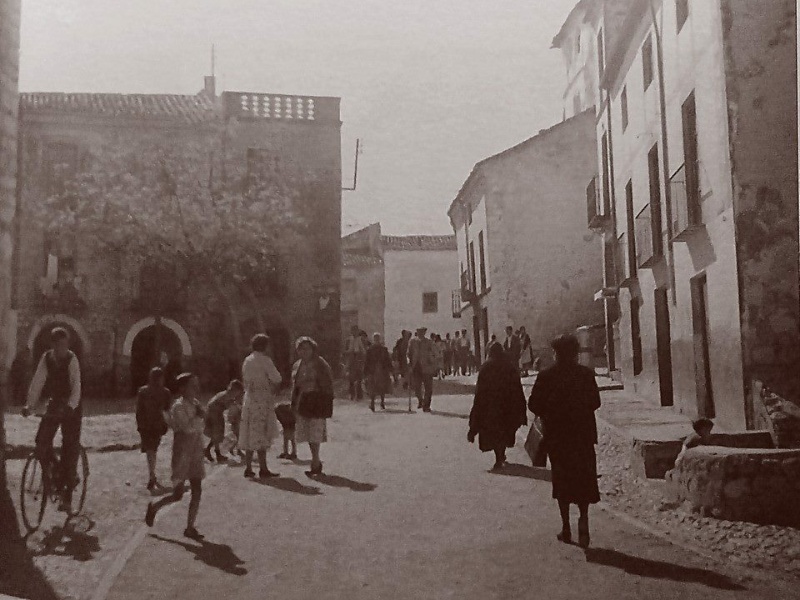 Plaza de la Magdalena - Plaza de la Magdalena. Foto antigua