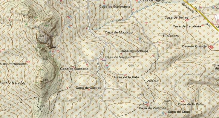 Casera del Carmen - Casera del Carmen. Mapa