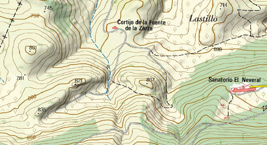 Fuente de la Zarza - Fuente de la Zarza. Mapa