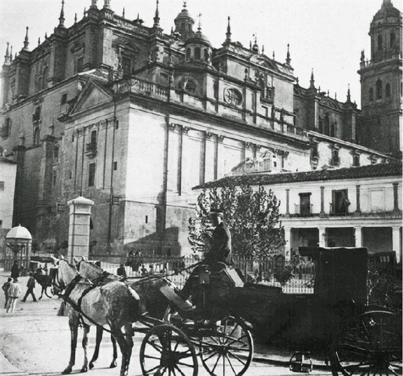 Plaza de San Francisco - Plaza de San Francisco. Fotografa de Arturo Cerd y Rico, del ao 1887