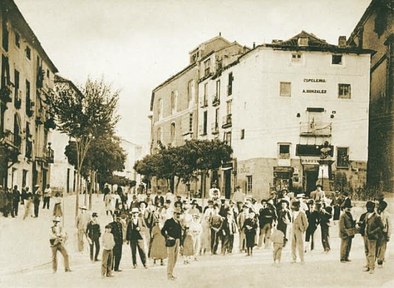 Plaza de San Francisco - Plaza de San Francisco. Foto antigua