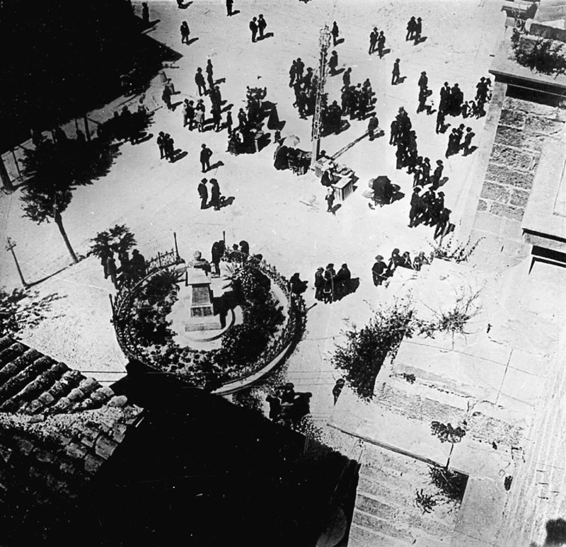 Plaza de San Francisco - Plaza de San Francisco. Foto antigua