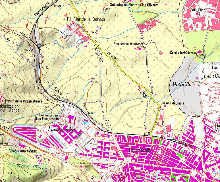 Fbrica de xidos Fuerte del Rey - Fbrica de xidos Fuerte del Rey. Mapa