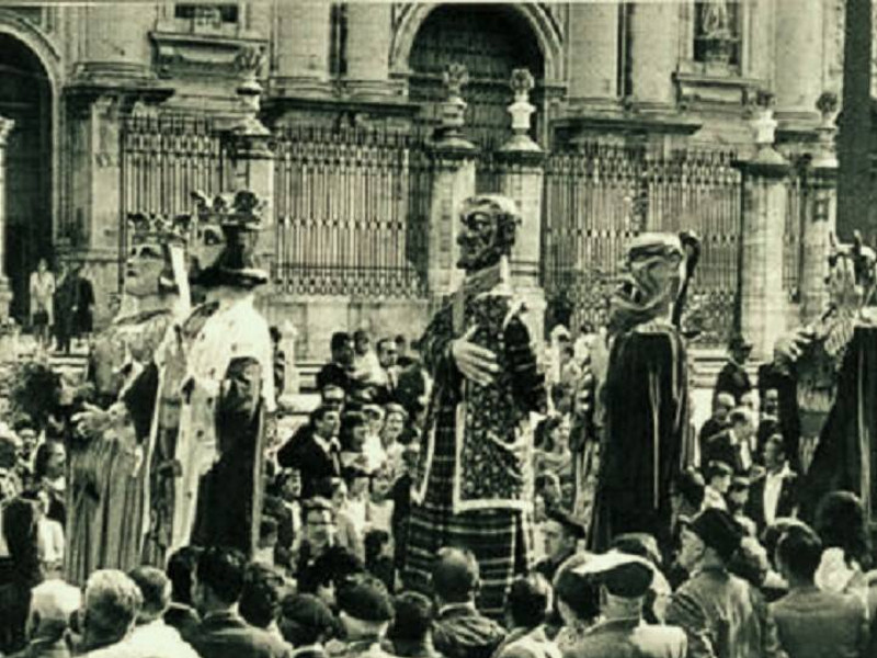 Plaza de Santa Mara - Plaza de Santa Mara. Foto antigua