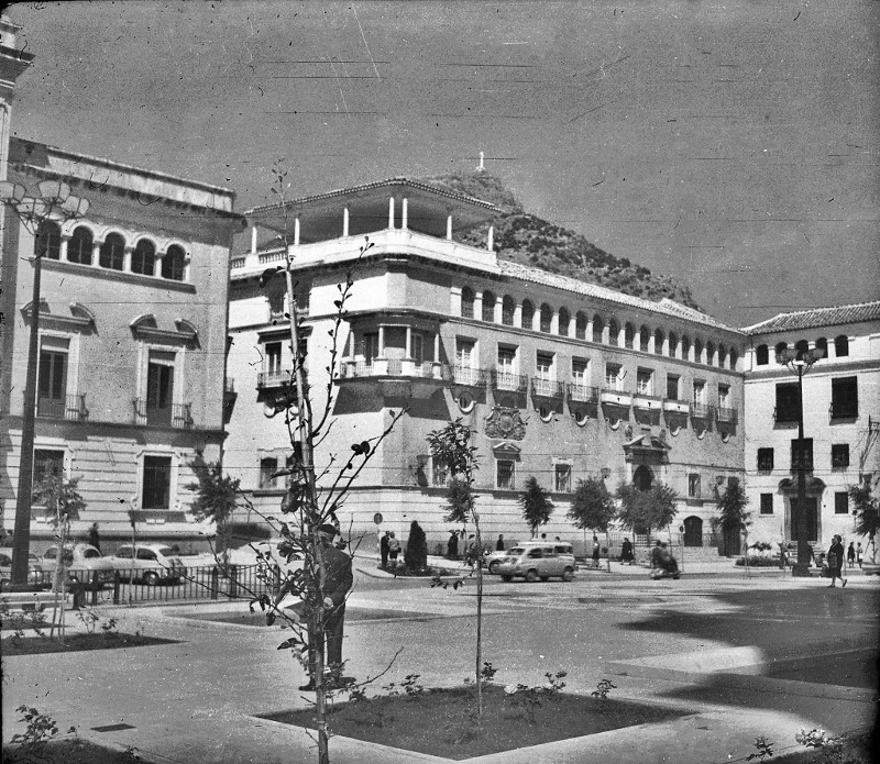 Plaza de Santa Mara - Plaza de Santa Mara. Foto antigua. Archivo IEG