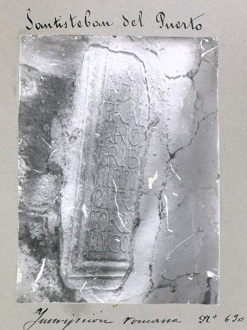 Inscripcin romana de Ilugo - Inscripcin romana de Ilugo. Catlogo Monumental 1913-1915