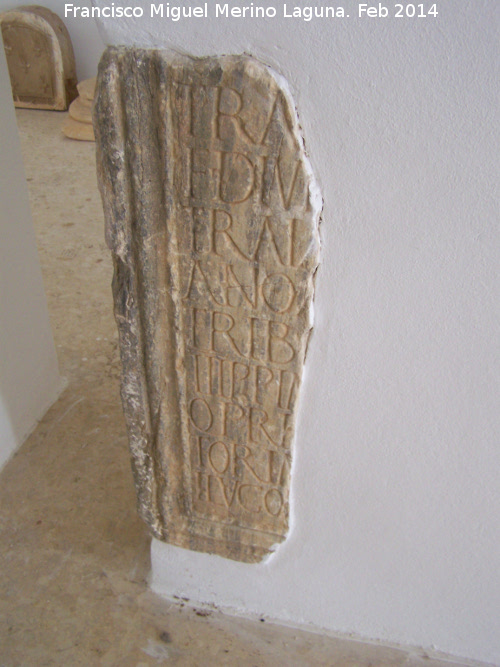 Inscripcin romana de Ilugo - Inscripcin romana de Ilugo. Inscripcin con la palabra Ilvgo. Museo Arqueolgico de Santisteban