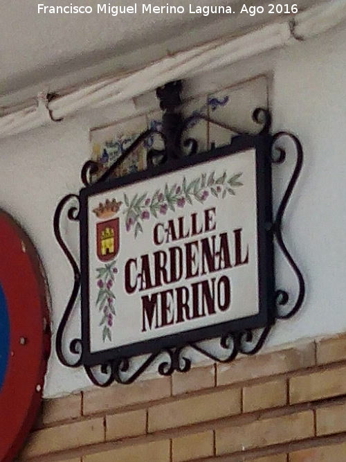 Calle Cardenal Merino - Calle Cardenal Merino. Placa