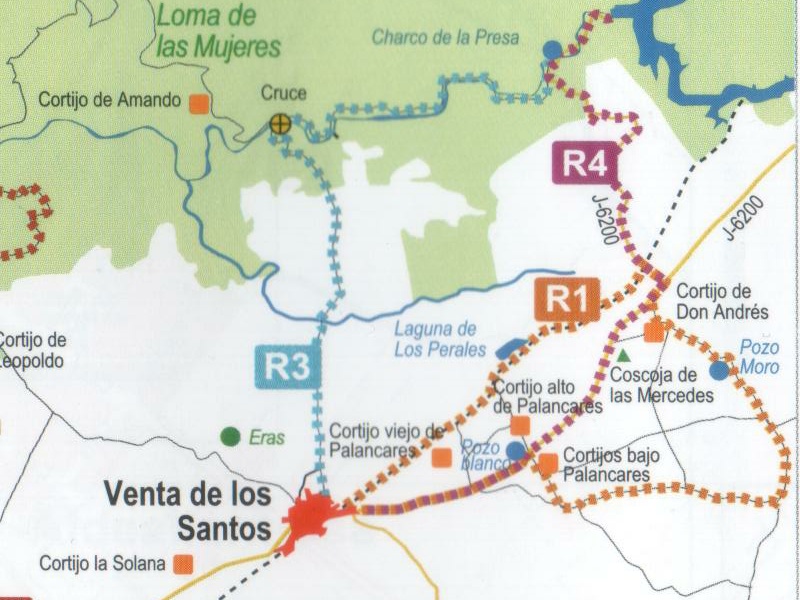 Coscoja de las Mercedes - Coscoja de las Mercedes. Mapa