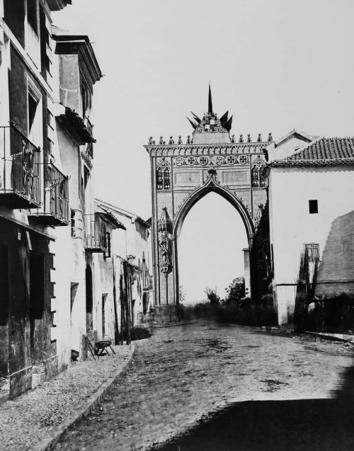 Muralla de Jan. Puerta Barrera - Muralla de Jan. Puerta Barrera. Foto de la Biblioteca Nacional 