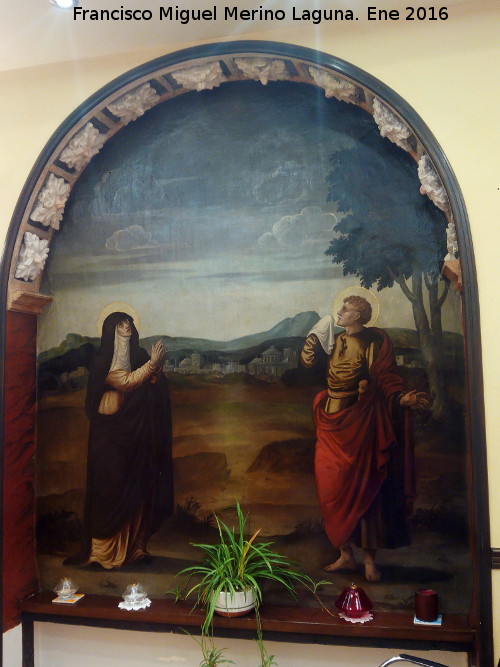 Real Monasterio de Santa Clara - Real Monasterio de Santa Clara. Fresco y arco aparecido durante las obras del albergue