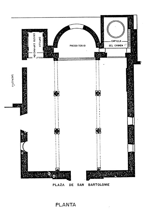 Iglesia de San Bartolom - Iglesia de San Bartolom. Plano