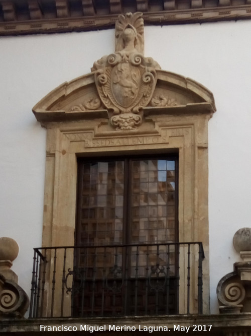 Palacio del Duque de Medina Sidonia - Palacio del Duque de Medina Sidonia. Escudo de los Armenta y puertas de cristalillos