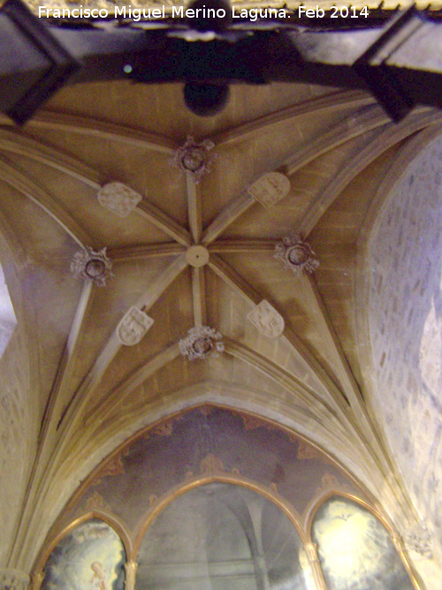 Colegiata de Santa Mara de los Reales Alczares. Capilla de los Becerra - Colegiata de Santa Mara de los Reales Alczares. Capilla de los Becerra. Bveda de crucera