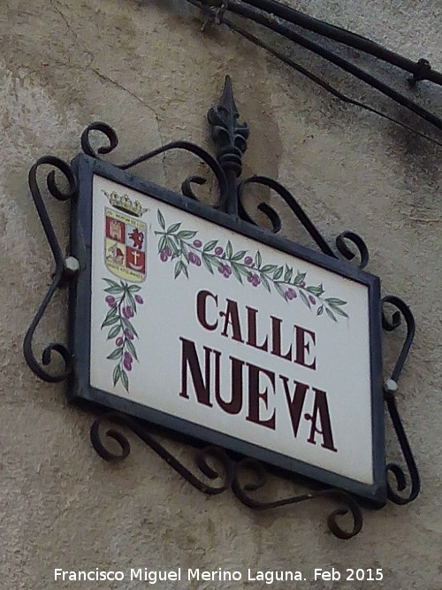 Calle Nueva - Calle Nueva. Placa