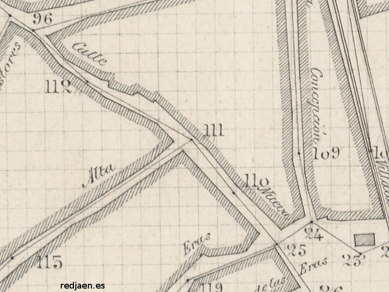 Calle Nueva - Calle Nueva. Plano topogrfico de 1894