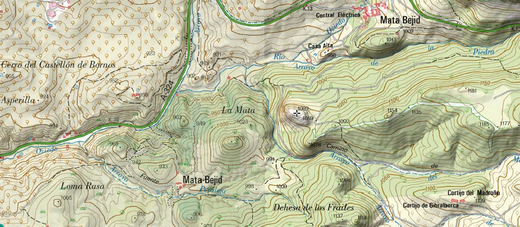 Pen del guila - Pen del guila. Mapa