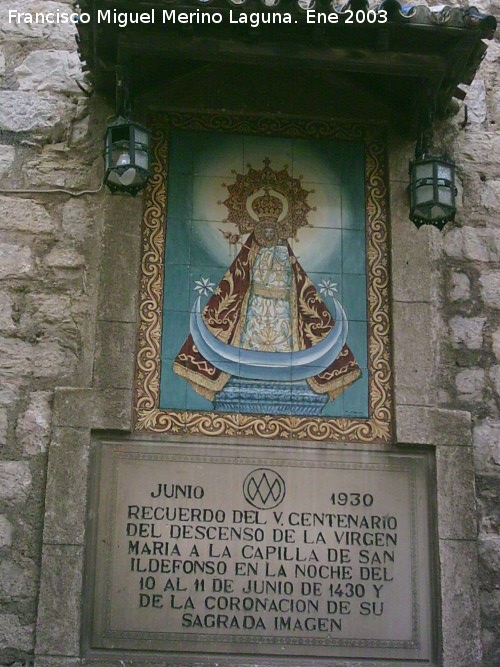 Baslica de San Ildefonso - Baslica de San Ildefonso. Quinto centenario del descenso de la Virgen