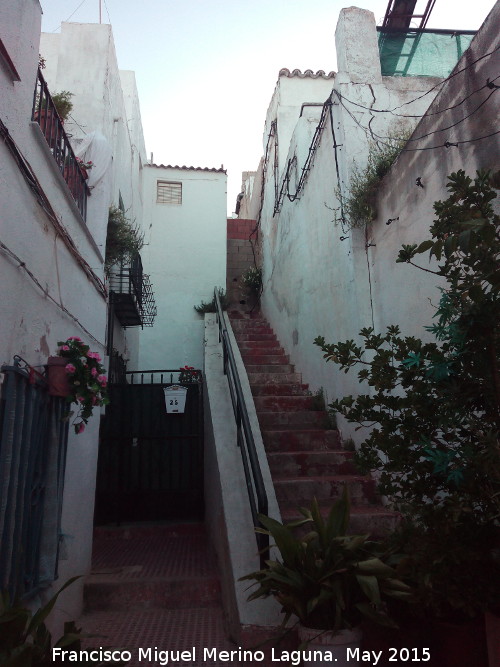 Calle del Vicario - Calle del Vicario. Escaleras donde se encontraba el arco