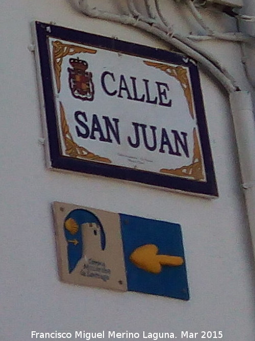 Calle San Juan - Calle San Juan. Camino de Santiago