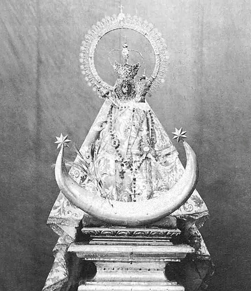 Virgen de la Capilla - Virgen de la Capilla. Primera foto que se le hizo en 1862