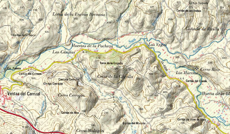 Aldea Los Chopos - Aldea Los Chopos. Mapa