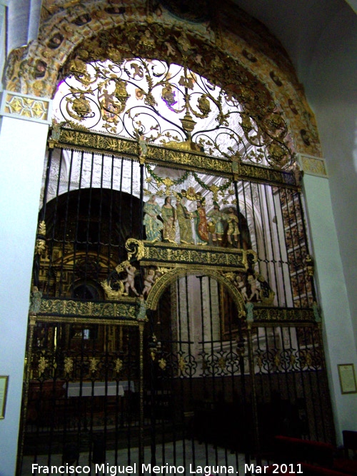 Iglesia de San Andrs - Iglesia de San Andrs. Reja del maestro Bartolom