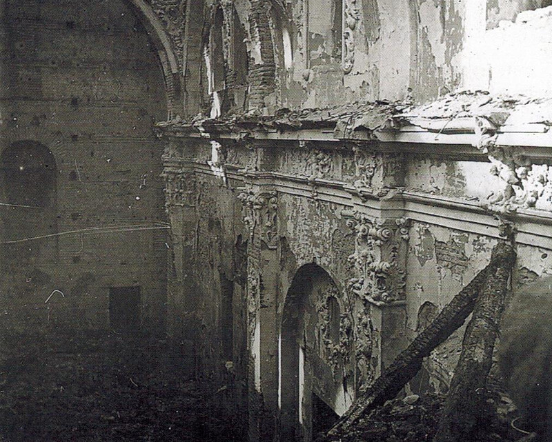 Hospital de San Juan De Dios - Hospital de San Juan De Dios. Tras el incendio de 1916. Foto del IEG