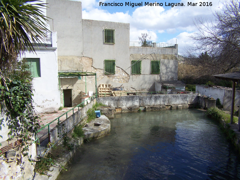 Molino Alto de Lope Prez - Molino Alto de Lope Prez. Canal de salida de aguas