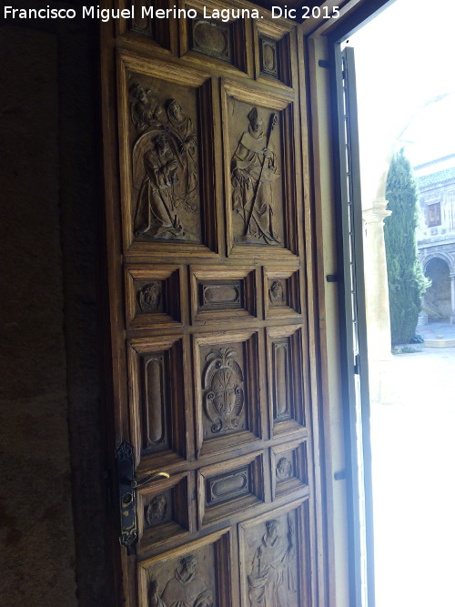 Convento de Santo Domingo - Convento de Santo Domingo. Puerta tallada dominica