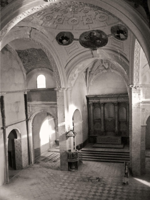 Convento de Santo Domingo - Convento de Santo Domingo. Foto antigua. Interior de la iglesia