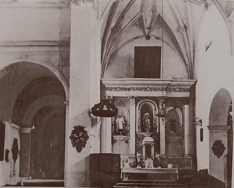 Convento de Santo Domingo - Convento de Santo Domingo. Foto antigua. Interior de la iglesia