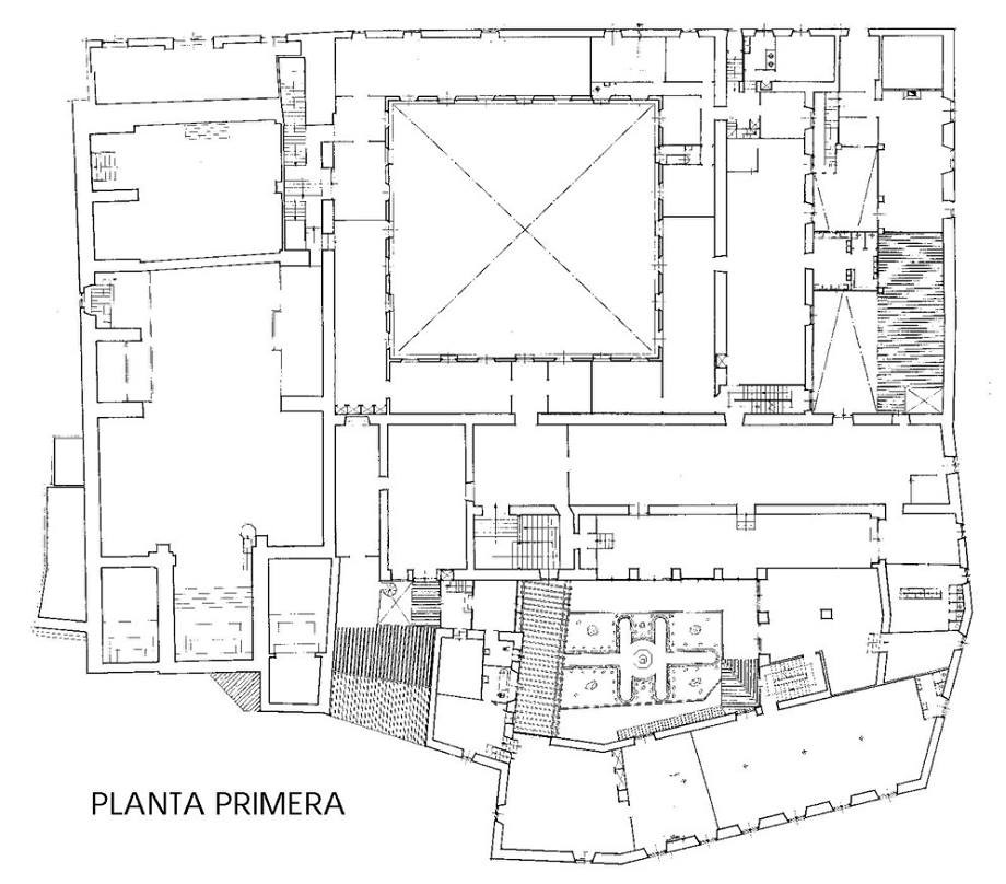 Convento de Santo Domingo - Convento de Santo Domingo. Plano 1965