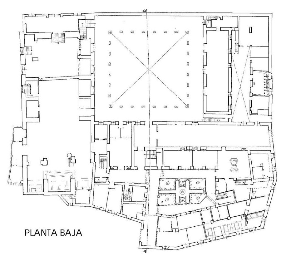 Convento de Santo Domingo - Convento de Santo Domingo. Plano 1965