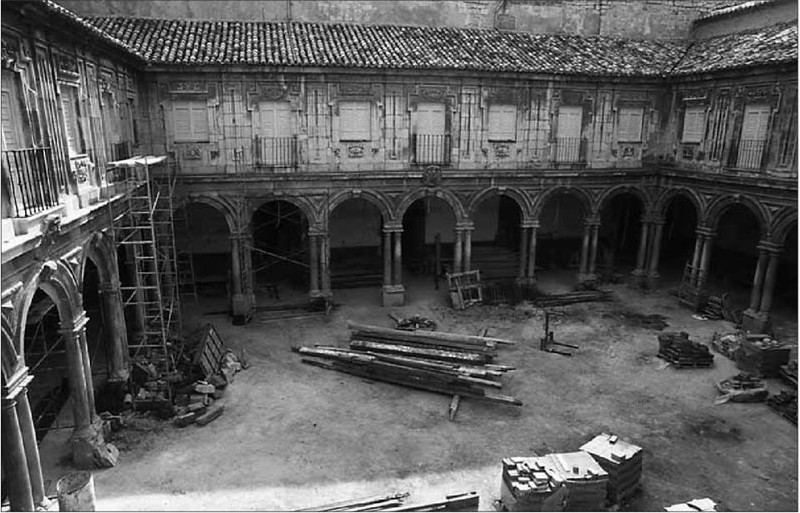 Convento de Santo Domingo - Convento de Santo Domingo. Foto antigua durante su reconstruccin