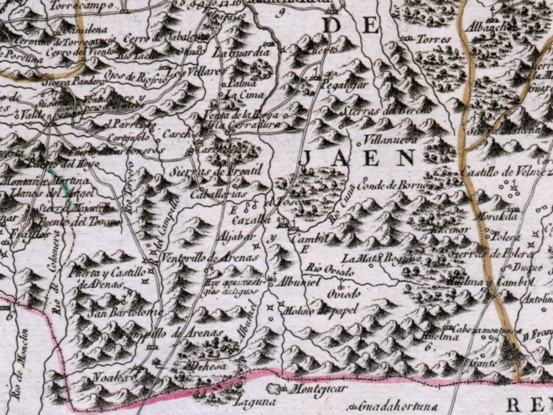 Historia de Guadahortuna - Historia de Guadahortuna. Mapa 1787