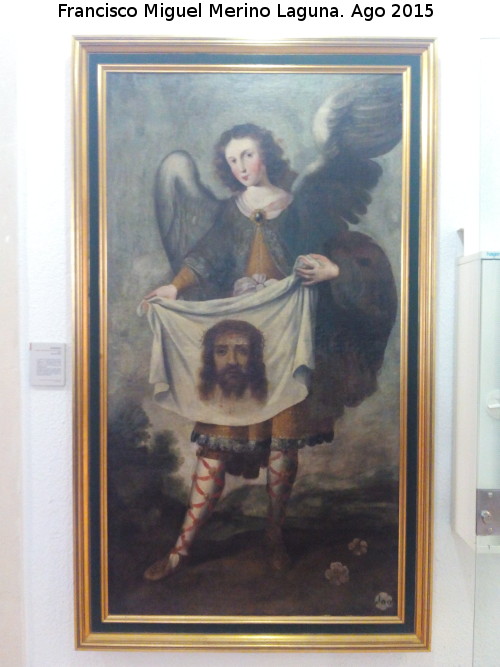 Santo Rostro - Santo Rostro. ngel sosteniendo el Santo Rostro. Annimo siglo XVIII. Museo Provincial de Jan