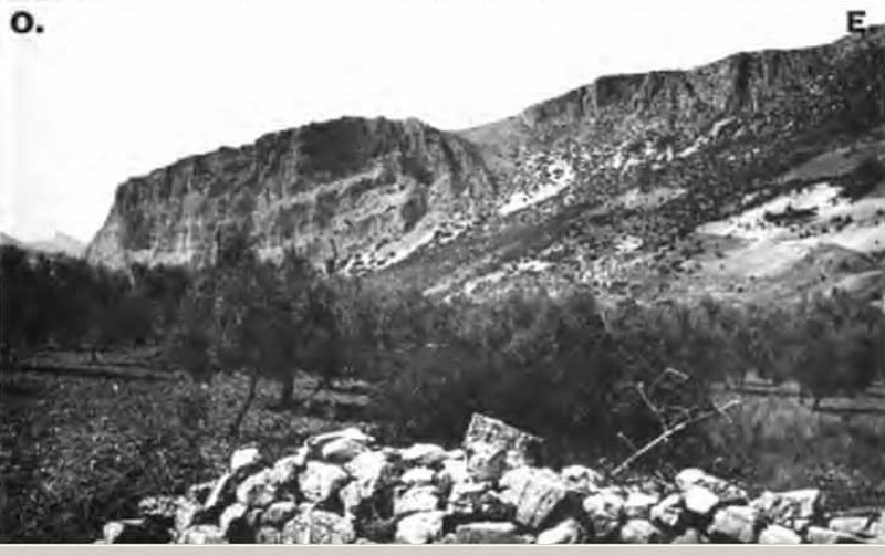 Sierra de Jan - Sierra de Jan. Foto tomada hacia 1905 en el valle de Otar por el gelogo francs Robert Douvill y publicadas en su libro Esquisse gologique des Pr-alpes subbtiques (Partie centrale), editado en Pars en 1906