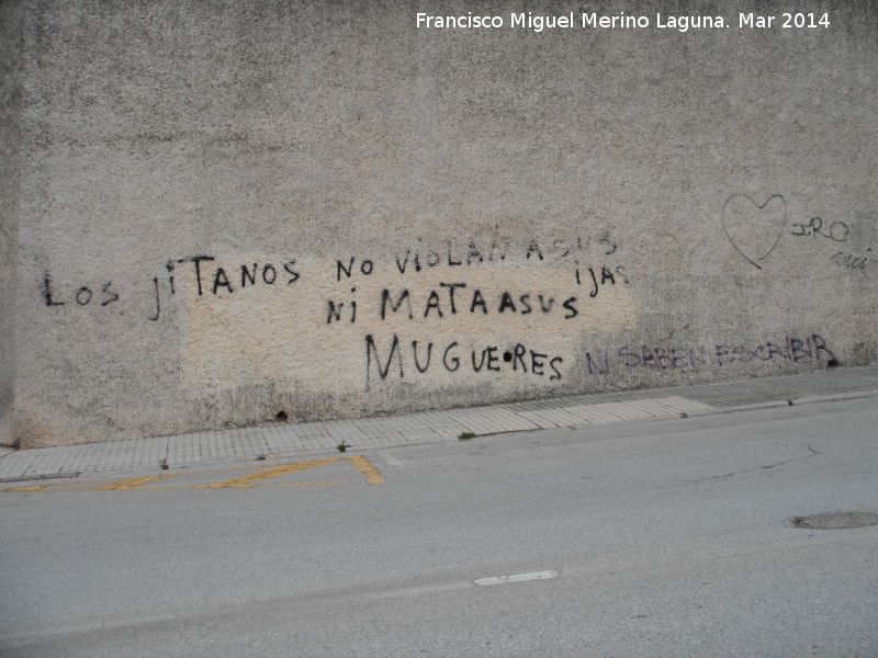 Curiosidades - Curiosidades. Pintada llena de faltas de ortograf�a