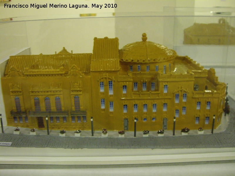 Teatro Cervantes - Teatro Cervantes. Maqueta de plastilina de Agustn Garzn