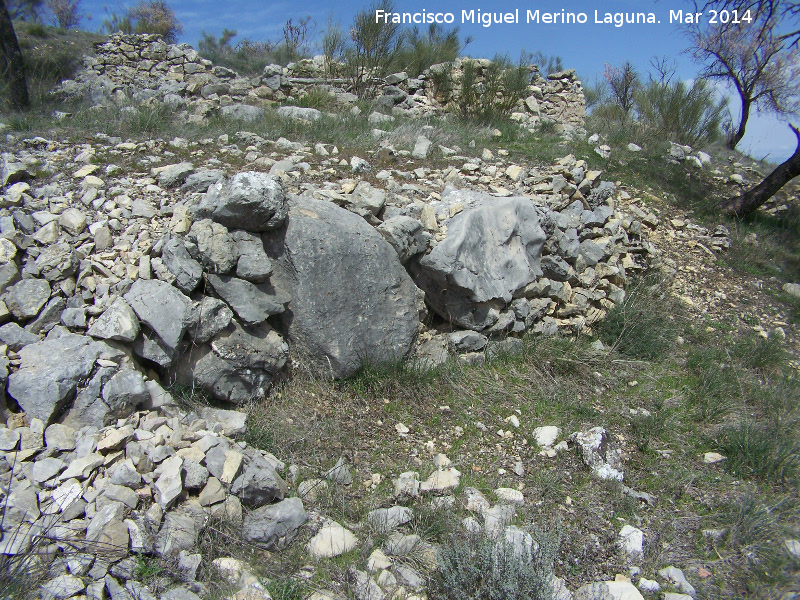 Oppidum de los Ayozos - Oppidum de los Ayozos. Muralla