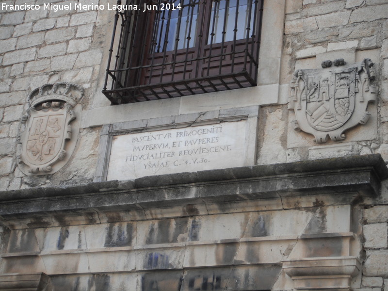 Palacio de Villardompardo - Palacio de Villardompardo. Escudos e inscripcin