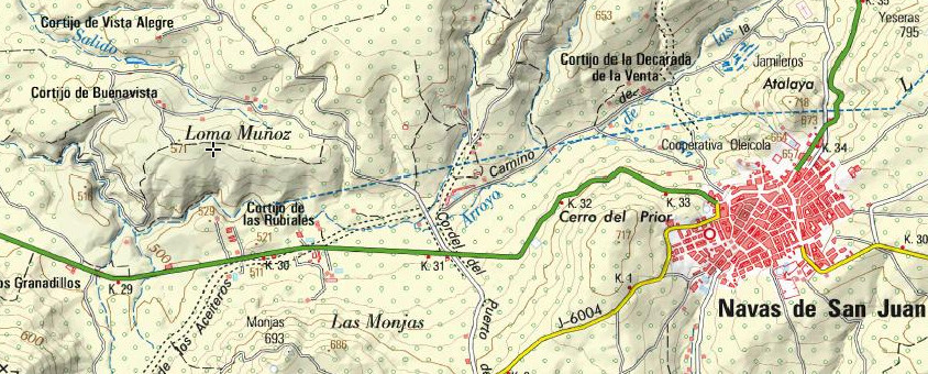 Loma Muoz - Loma Muoz. Mapa