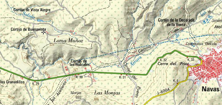 Cortijo Buenavista - Cortijo Buenavista. Mapa